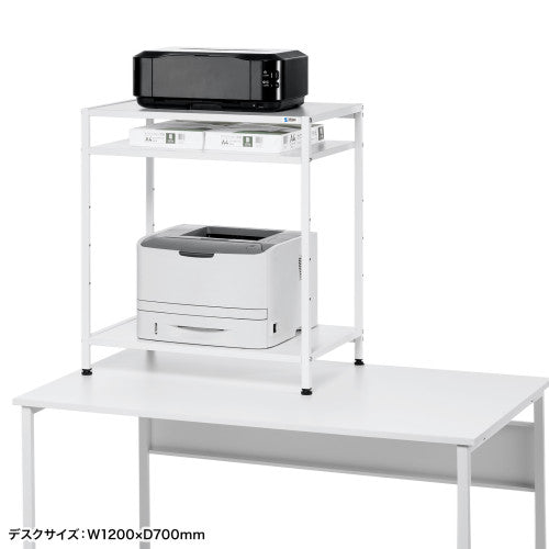 サンワサプライ 640x400x700mm 机上ラック MR-70W