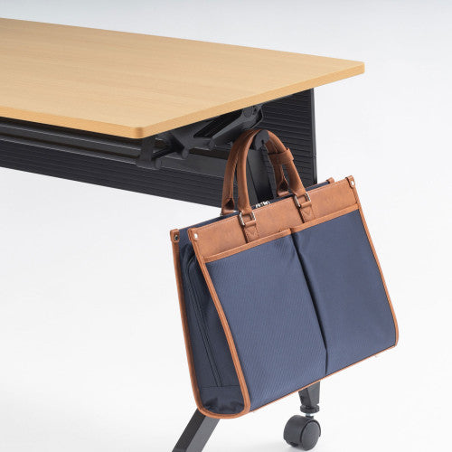 サンワサプライ 750x450x700mm  ﾐｰﾃｨﾝｸﾞﾃｰﾌﾞﾙ(木目) FLD-7545M