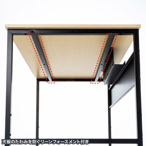 サンワサプライ 1200x 700x700・720mm ﾐｰﾃｨﾝｸﾞﾃｰﾌﾞﾙ(木目) SH-FX1270M