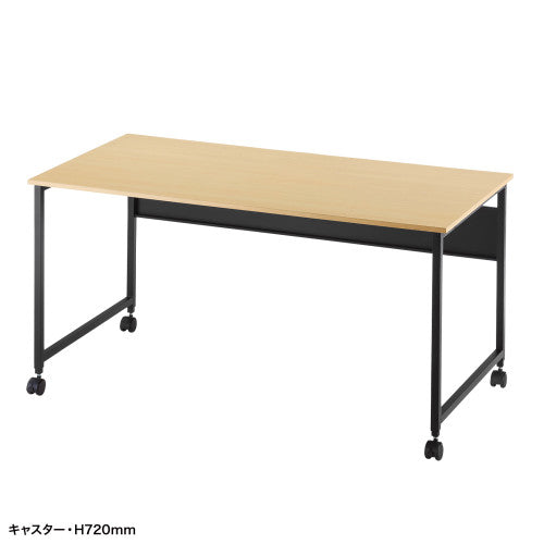 サンワサプライ 1400x 700x700・720mm ﾐｰﾃｨﾝｸﾞﾃｰﾌﾞﾙ(木目) SH-FX1470M