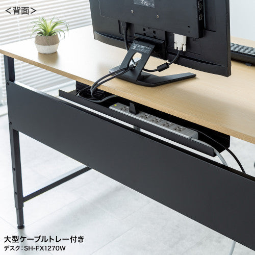 サンワサプライ 1400x 700x700・720mm ﾐｰﾃｨﾝｸﾞﾃｰﾌﾞﾙ(木目) SH-FX1470M