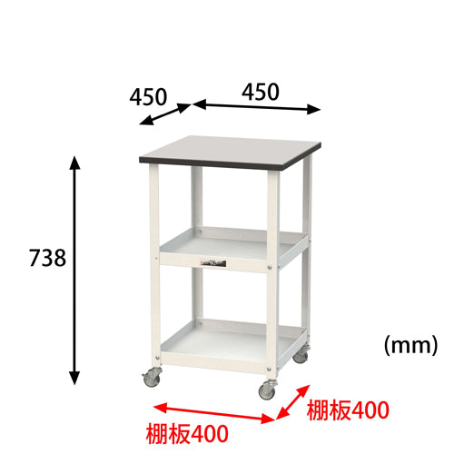 山金工業 450X450X738mm 天板付ﾂｰﾙﾜｺﾞﾝ(ｸﾘｰﾝﾙｰﾑ対応) HTRC-4545GYW