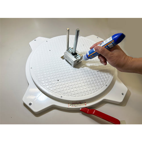 サカエ φ363x39mm/150kg 回転作業台(ｽﾄｯﾊﾟ付) PS-36GL