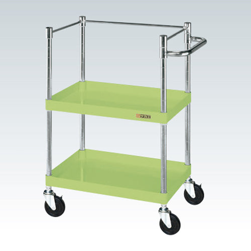 サカエ 100kg 750x500x880mm ﾂｰﾙﾜｺﾞﾝ(2段/枠付) CSP-7582K