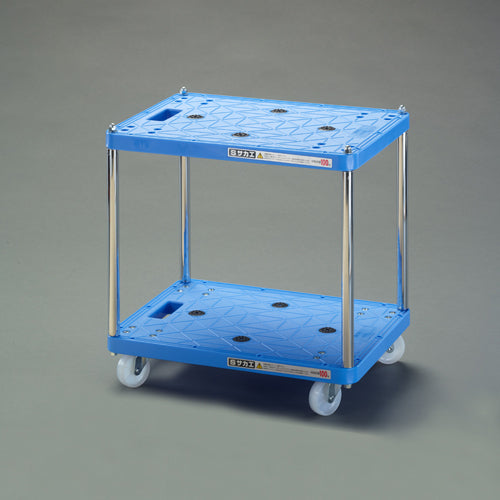 サカエ 600x410x495mm/二段/80kg ﾂｰﾙﾜｺﾞﾝ(樹脂製) SC-452