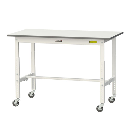 山金工業 1200x600x685-985mm ﾜｰｸﾃｰﾌﾞﾙ(ｷｬｽﾀｰ付) SUPAC-1260-WW