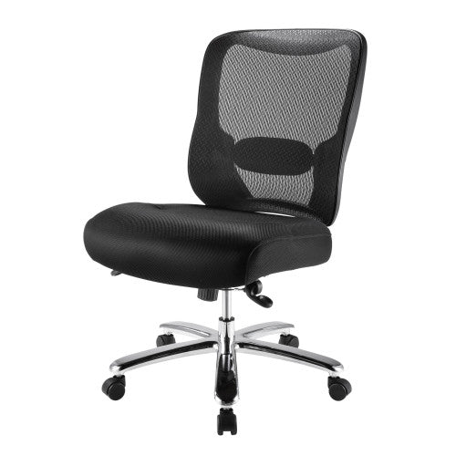 サンワサプライ ビジネスチェアー(高耐荷重/ﾌﾞﾗｯｸ) SNC-NET23BK