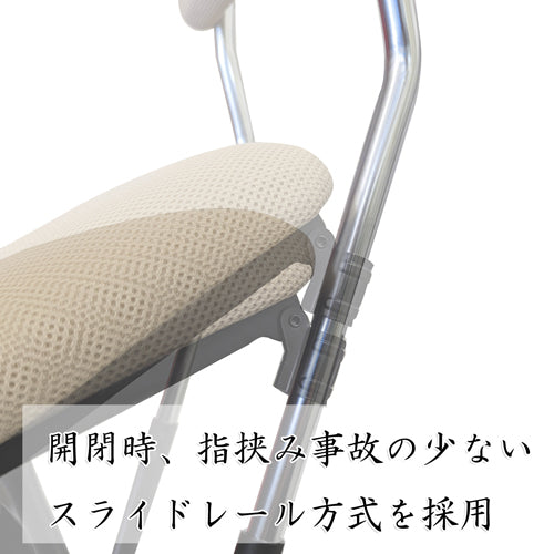 ESCO（エスコ） 370x440x985mm 折りたたみﾁｪｱｰ(ﾊｲｶｳﾝﾀｰ用) EA956XE-136