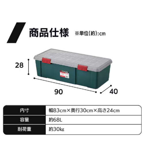アイリスオーヤマ（IRIS　OHYAMA） 900x400x280mm 車載ケース(樹脂製) RV900D