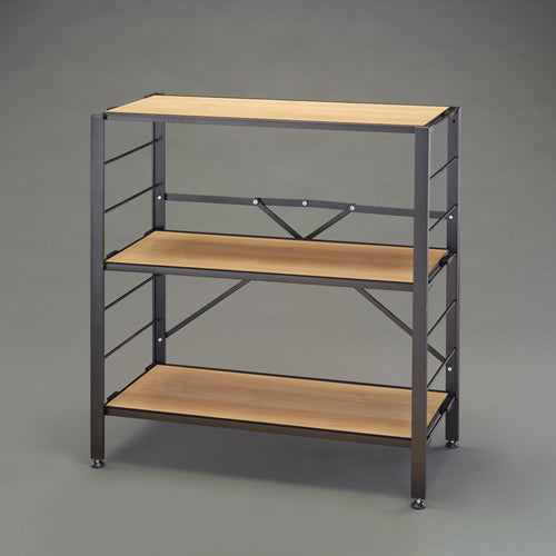 アイリスオーヤマ（IRIS OHYAMA） 760x345x802mm 連結式ｽﾁｰﾙﾗｯｸ(木天板) KRSR-3