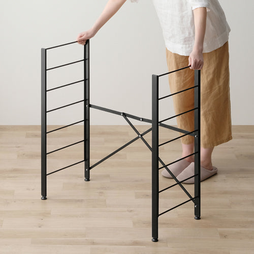 アイリスオーヤマ（IRIS OHYAMA） 760x345x802mm 連結式ｽﾁｰﾙﾗｯｸ(木天板) KRSR-3