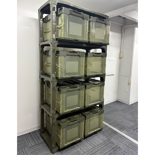 ESCO（エスコ） 900x450x1800mm/5段 ﾗｯｸ棚(OD/超強化PP製) EA976AL-65