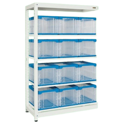 サカエ 1200x570x1950mm ｺﾝﾃﾅﾗｯｸ(50L/連結用) MR-1950BLR