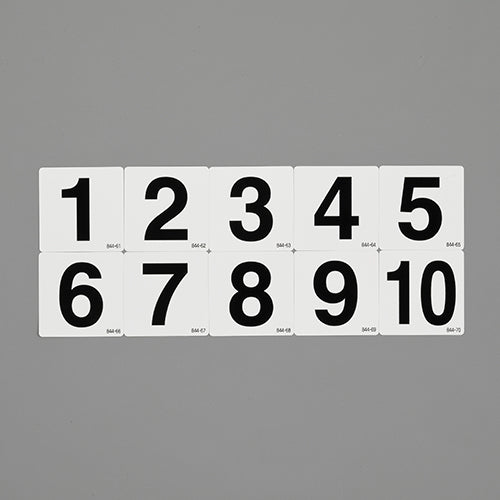 ユニット（UNIT） 100x100mm 番号表示ステッカー[1～10] 844-95