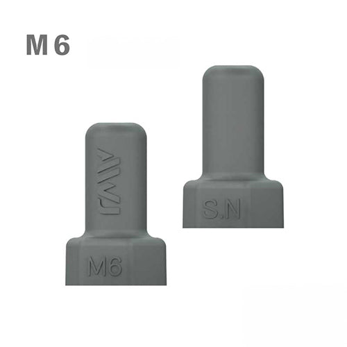 AWJ M6 ｼﾝﾝｸﾞﾙﾅｯﾄ用保護ｷｬｯﾌﾟ(ｴﾗｽﾄﾏｰ/ｸﾞﾚｰ/2個) EC30204-0006