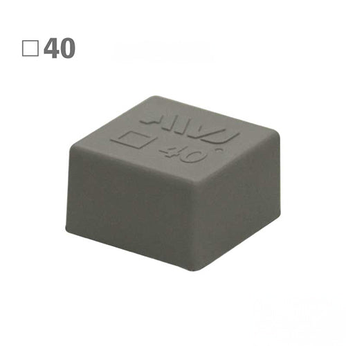 AWJ 40×40×25mm 角型保護ｷｬｯﾌﾟ(EL/ｸﾞﾚｰ/2ｺ) EOC30216-0040