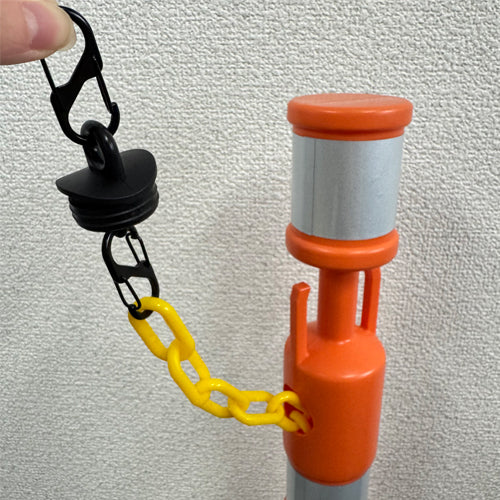 ESCO（エスコ） 90x840mm ﾁｪｰﾝｽﾀﾝﾄﾞ(ﾁｪｰﾝ内蔵/ｵﾚﾝｼﾞ) EA983FT-385