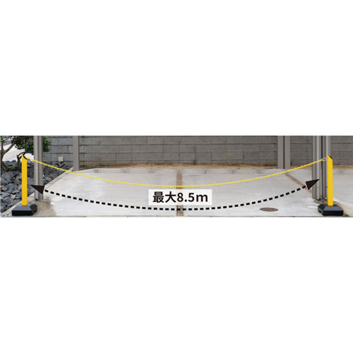 中発販売 300x300x872mm チェーンスタンド(チェーン内蔵/2本) BN-685YSTSET