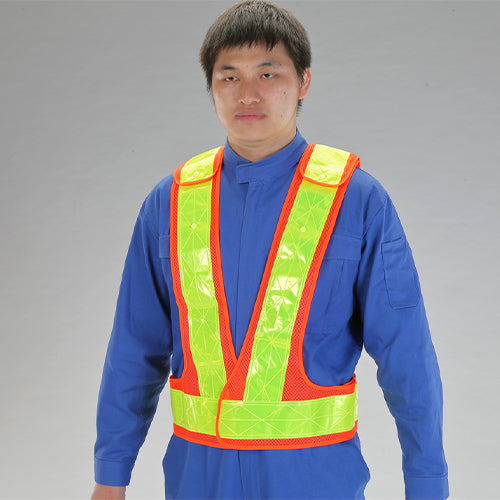 ESCO（エスコ） 安全ベスト(橙/黄) EA983R-294