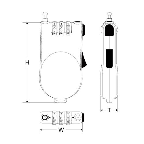 ESCO（エスコ） 1220mm ワイヤーロック(ﾀﾞｲﾔﾙ錠式) EA983SF-101