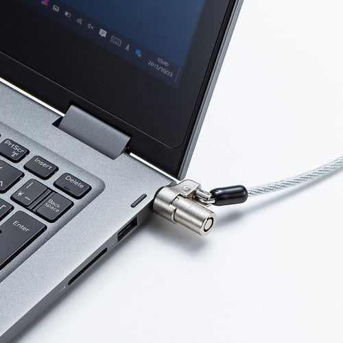 サンワサプライ φ4.4mmx2.0m  ｾｷｭﾘﾃｨﾜｲﾔ(NobleWedge用) SLE-35S-1