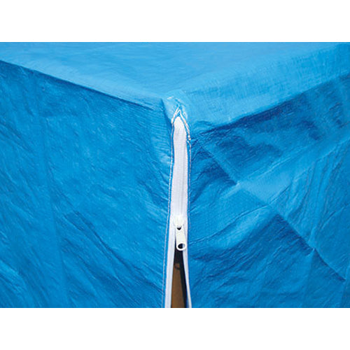 ESCO（エスコ） 1200x1200x1300mm ﾊﾟﾚｯﾄｶﾊﾞｰ(ﾌｧｽﾅｰ式/青) EA985PK-2A