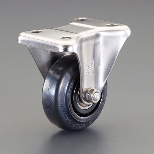 東正車輌（TOSEI） 75mm ｷｬｽﾀｰ(ｺﾞﾑ車/固定/ｽﾃﾝﾚｽ製) AWK-75RNB