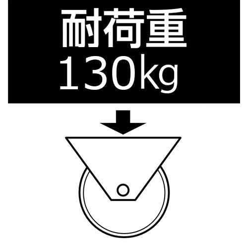 東正車輌（TOSEI） 100mm ｷｬｽﾀｰ(ｺﾞﾑ車/固定/ｽﾃﾝﾚｽ製) AWK-100RNB