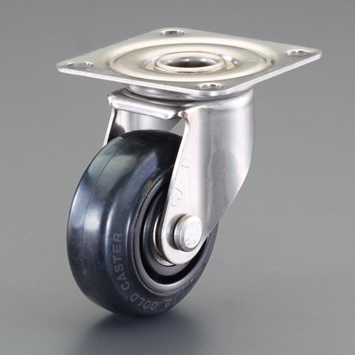 東正車輌（TOSEI） 100mm ｷｬｽﾀｰ(ｺﾞﾑ車/自在/ｽﾃﾝﾚｽ製) AWJ-100RNB