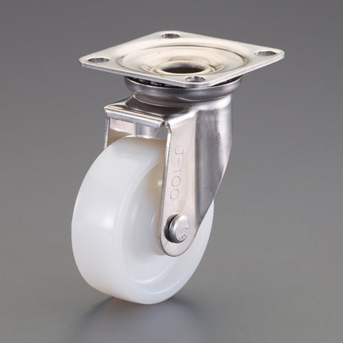 東正車輌（TOSEI） 100mm ｷｬｽﾀｰ(ﾅｲﾛﾝ車/自在/ｽﾃﾝﾚｽ製) AWJ-100N