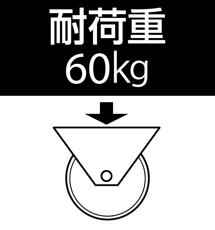 東正車輌（TOSEI） 75mm キャスター(固定金具) SKP-75RN