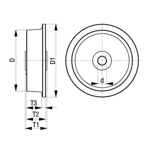 ESCO（エスコ） 125x 40mm 車輪(Bﾍﾞｱﾘﾝｸﾞ･ｽﾃｨｰﾙ製･ﾚｰﾙ用) EA986SF-125A