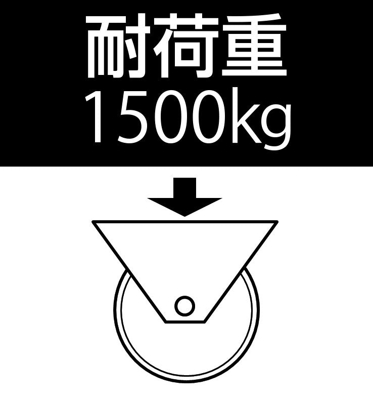 ESCO（エスコ） 125x 40mm 車輪(Bﾍﾞｱﾘﾝｸﾞ･ｽﾃｨｰﾙ製･ﾚｰﾙ用) EA986SF-125A