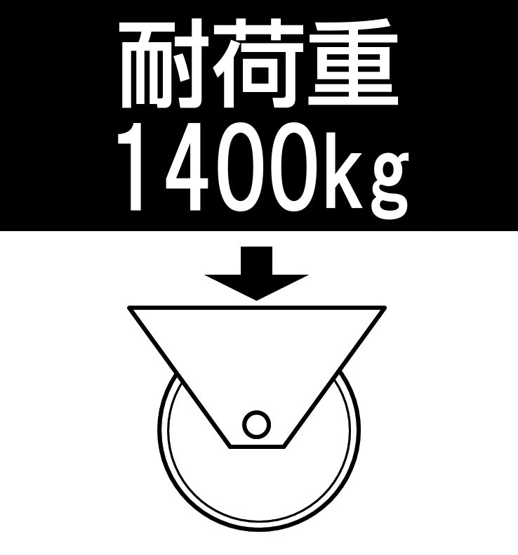 東海キャスター 100mm/1.4t ｷｬｽﾀｰ(自在固定兼用/MCﾅｲﾛﾝ) GP100