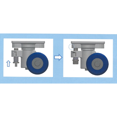 東海キャスター 100mm/1.4t ｷｬｽﾀｰ(自在固定兼用/MCﾅｲﾛﾝ) GP100