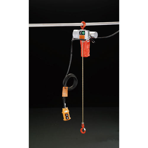ESCO（エスコ） AC100V/125kgx10m 電動チェーンブロック EA987DC-10A