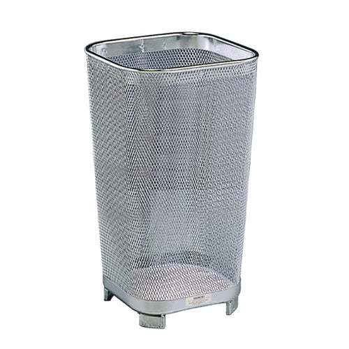 テラモト 350x275x565mm/ 47L ごみかご(ｽﾃﾝﾚｽ製) DS-198-135-0