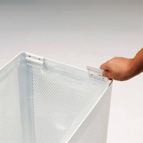 山崎産業（CONDOR） 69L ダストボックスふた付(ｶﾝ類/灰) ※ESCOオリジナルセット品