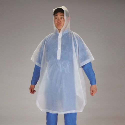 ESCO（エスコ） [ﾌﾘｰ] 使い捨てレインポンチョ EA996YH-10A