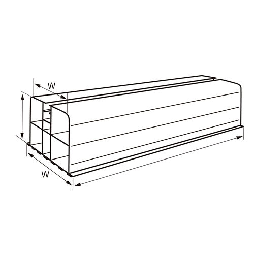 ESCO（エスコ） 400x105x95mm 樹脂製エアコン架台(2個) EA997JB-211