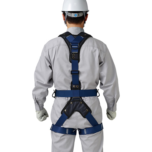 谷沢製作所（タニザワ） 墜落制止用器具(ﾌﾙﾊｰﾈｽ/巻取+伸縮ﾗﾝﾔｰﾄﾞ付) 574AD-SK BL+5201-KQ/TRP