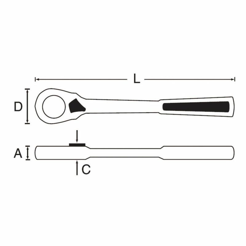 SIGNET ボルテックス ラチェットハンドル 差込角20MM 20633