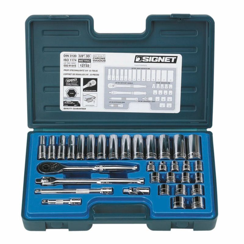 SIGNET 3/8DR 33PC MM ソケットレンチセット 12733