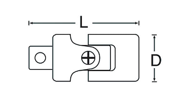3/8”DR ユニバーサルジョイント