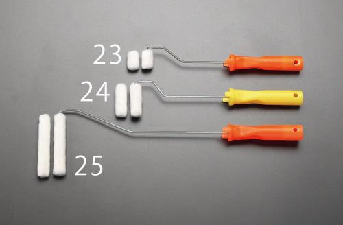 ESCO（エスコ） 100mm(3mm) ｽﾓｰﾙﾛｰﾗｰ刷毛ｾｯﾄ(短毛) EA109NC-25