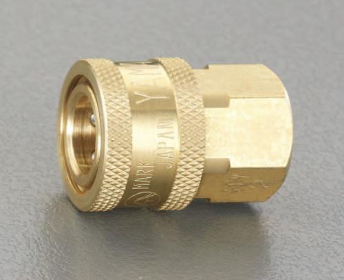 ESCO（エスコ） Rc 1/4” 雌ねじカップリング(中圧用/真鍮) EA140BC-2