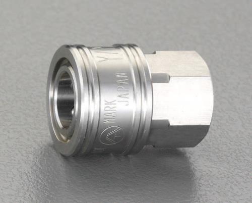 ESCO（エスコ） Rc 3/4” 雌ねじカップリング(中圧用/ｽﾃﾝﾚｽ) EA140BE-6