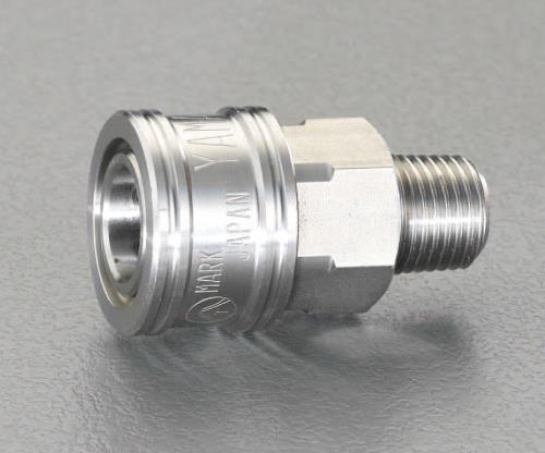 ESCO（エスコ） R 1･1/2”雄ねじカップリング(中圧用/ｽﾃﾝﾚｽ) EA140BG-12