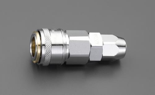 ESCO（エスコ） 6.5mm カップリング(ｳﾚﾀﾝﾎｰｽ用/ﾜﾝﾌﾟｯｼｭ) EA140EF-6.5