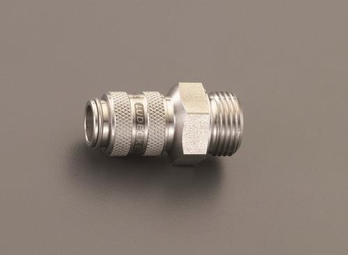 ESCO（エスコ） M12x1.5 雄ねじｶｯﾌﾟﾘﾝｸﾞ(ｽﾃﾝﾚｽ製/ﾜﾝﾌﾟｯｼｭ) EA140GJ-12
